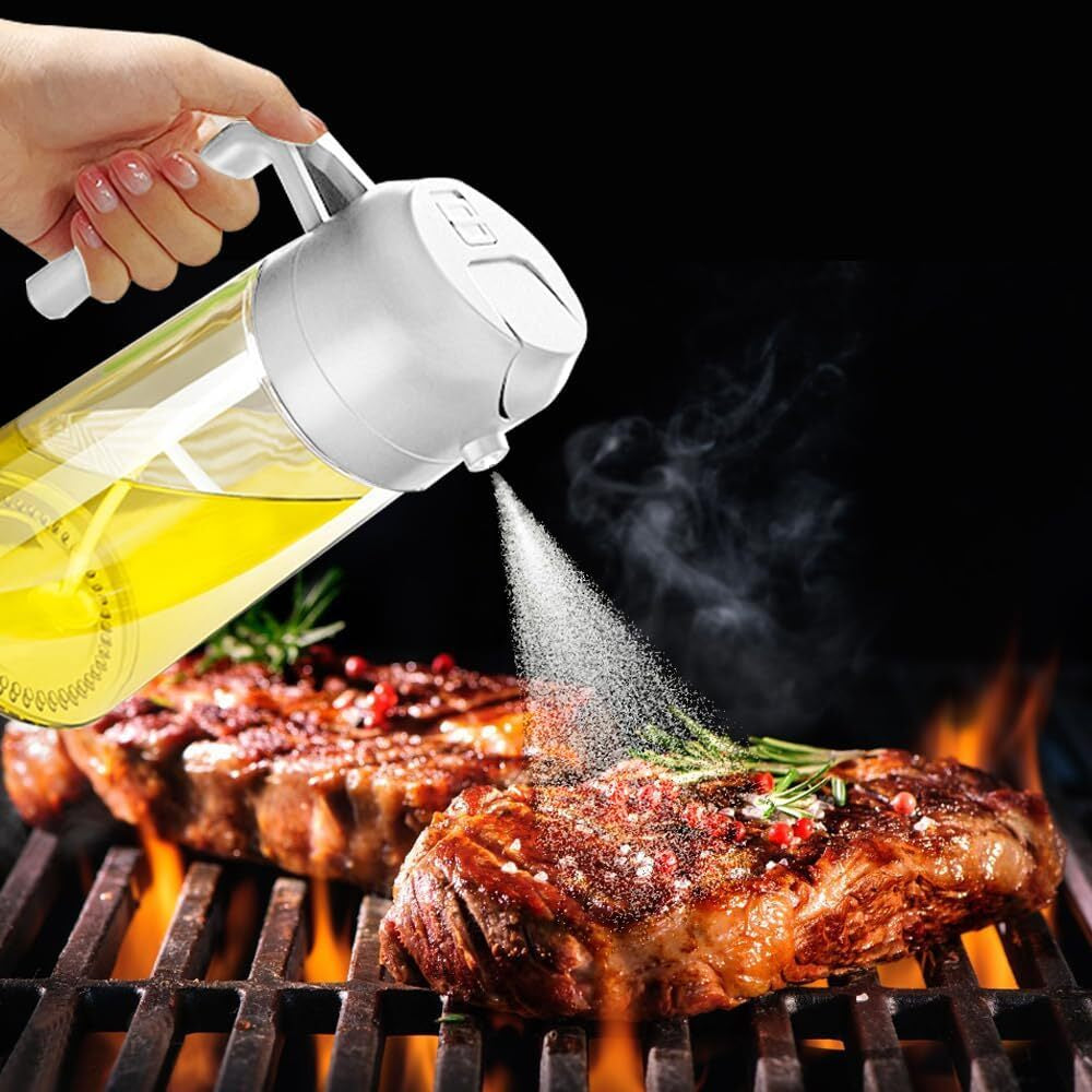 2-In-1  Oil Dispenser and Oil Spray Bottle 16 oz