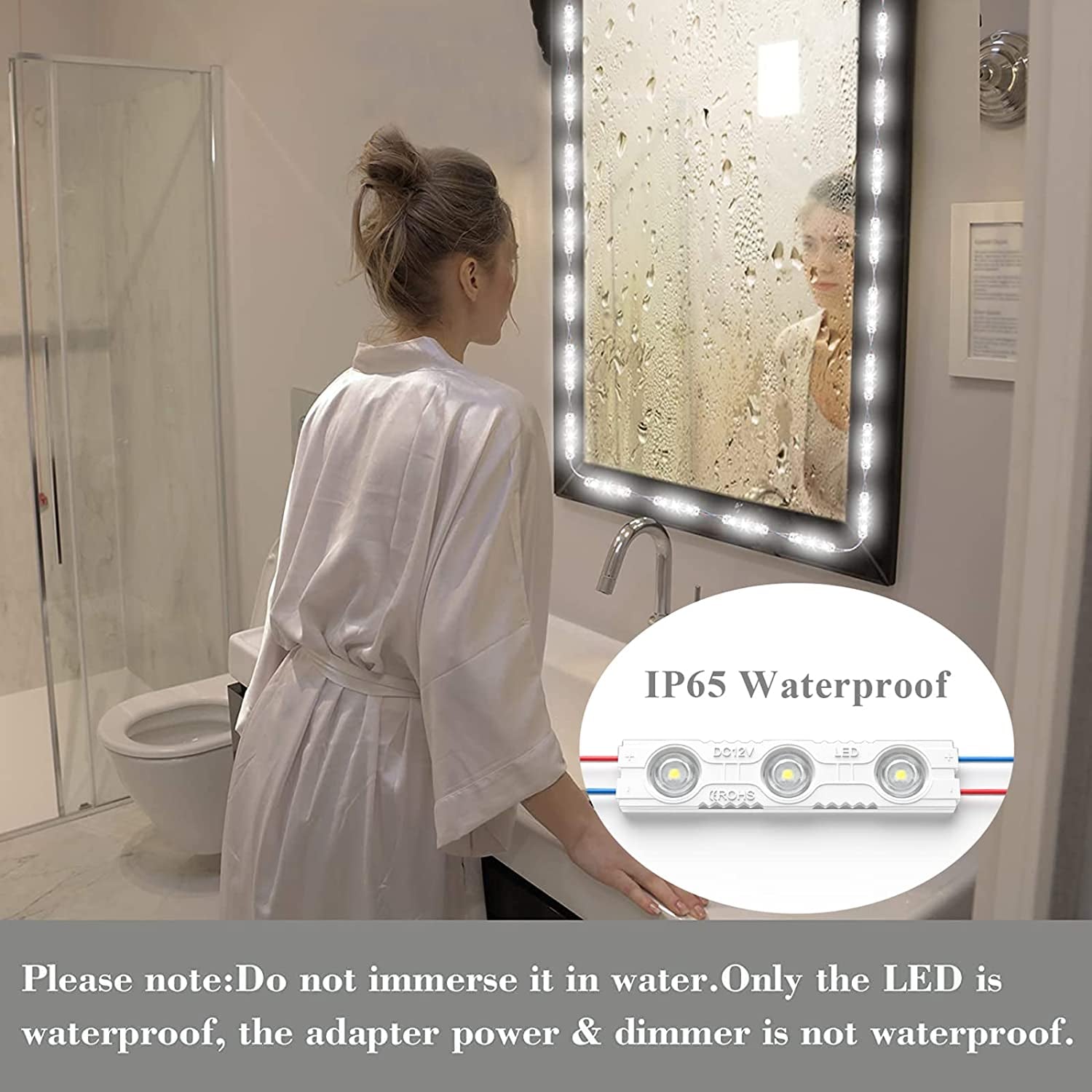 LED Vanity Mirror Lights with RF Remote (Mirror Not Included)