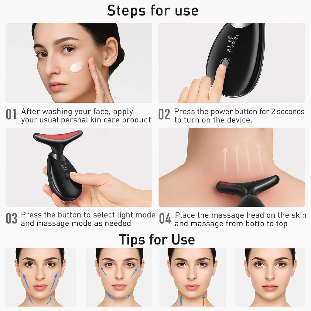 GlowLift 360 – Anti-Aging LED Facial Massager & Skin Tightener