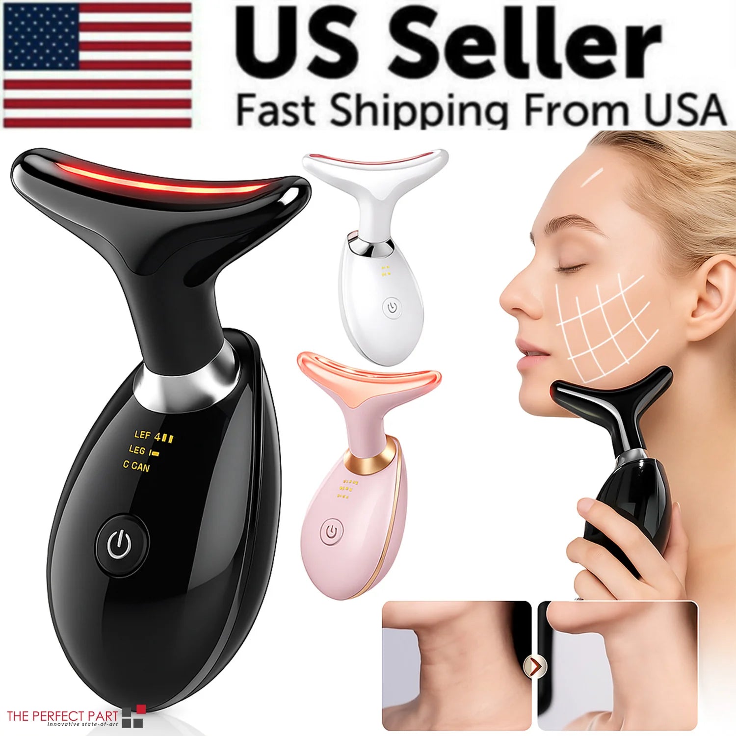 GlowLift 360 – Anti-Aging LED Facial Massager & Skin Tightener