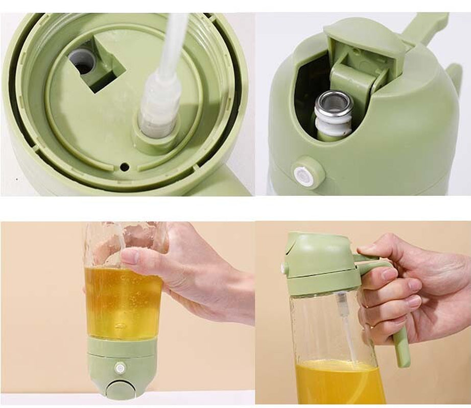 2-In-1  Oil Dispenser and Oil Spray Bottle 16 oz